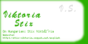 viktoria stix business card